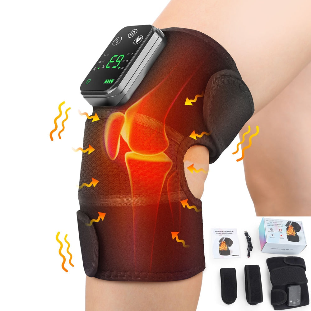 Heating Massage Device for Pain Relief in Knee, Elbow, or Shoulder