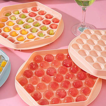 Creative Sphere Ice Cube Tray | 37-Cavity, Leak-Proof & Food Safe