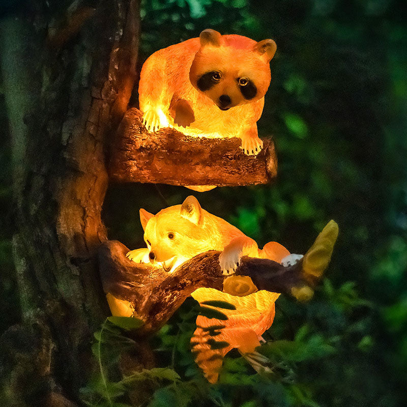 LED Garden Sculpture Lamp - Solar Outdoor Bird Light