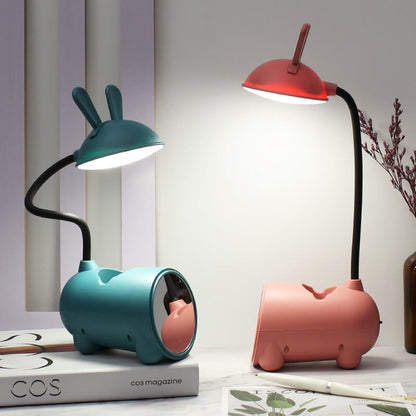 LumoBun LED Desk Lamp with USB Connection and Pen Holder – Cute Design