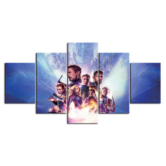 Epic Showdown - 5 Piece Canvas Art for Home Decor