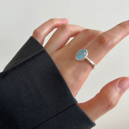 Ocean Breeze Silver Gemstone Ring