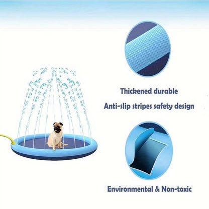 Inflatable Dog Bath Mat with Sprayers – PawSplash Water Play for Pets