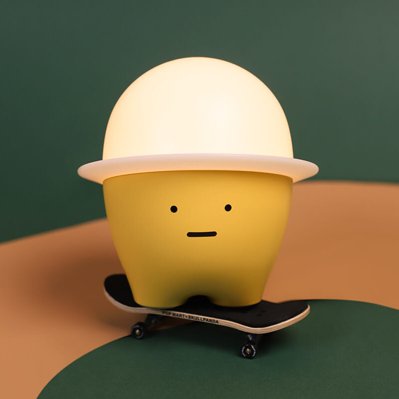 Cute Emoji LED Night Light – Artistic Silicone Bedside Lamp