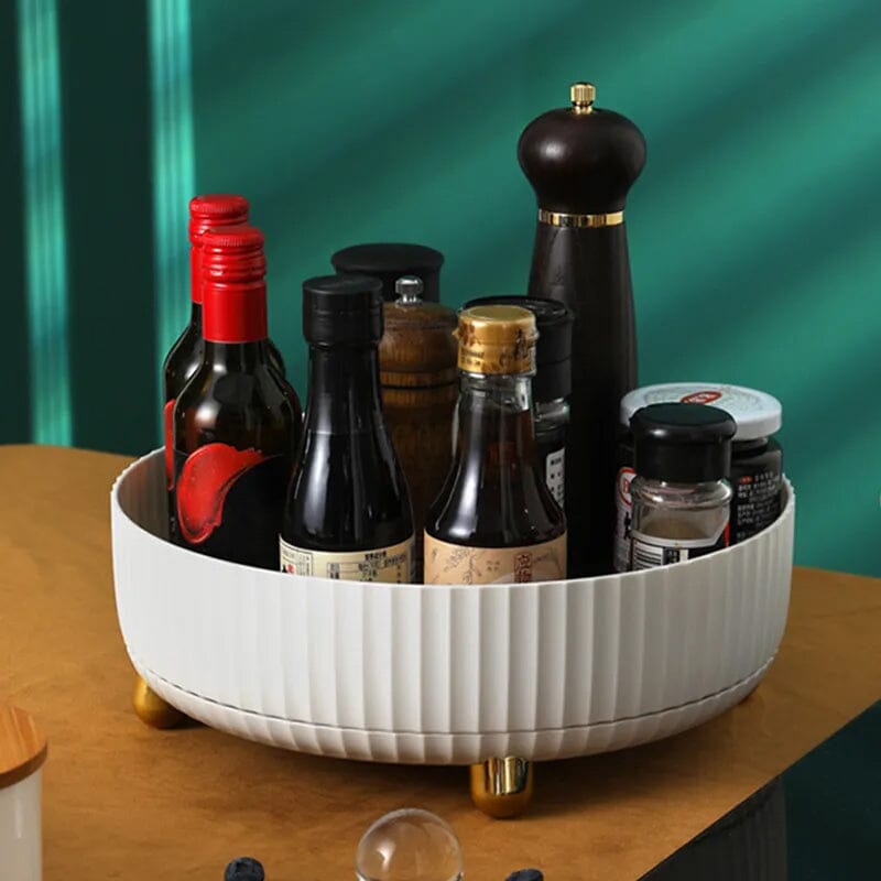 360° Rotating Spice Organizer for Effortless Storage