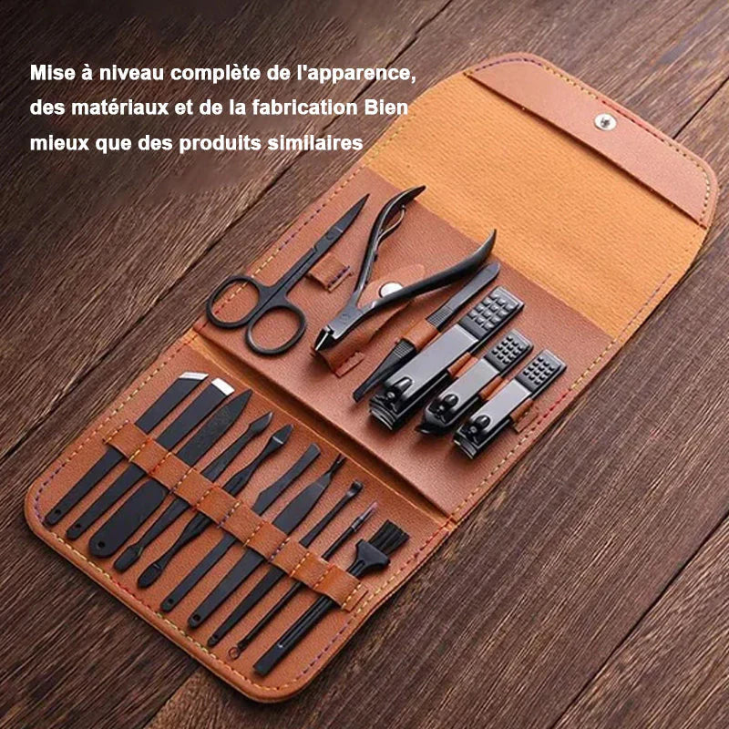 Comprehensive 16-Piece Nail Care Toolkit