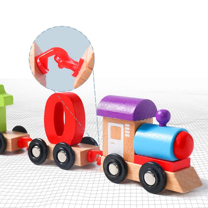 Magnetic Number Train Puzzle Toy Set for Learning Fun