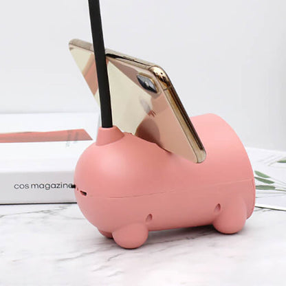 LumoBun LED Desk Lamp with USB Connection and Pen Holder – Cute Design