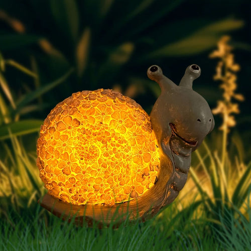 Solar Light for Garden - Snail Design Decorative Statue