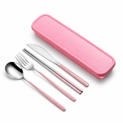 Sustainable Stainless Steel Travel Cutlery Set