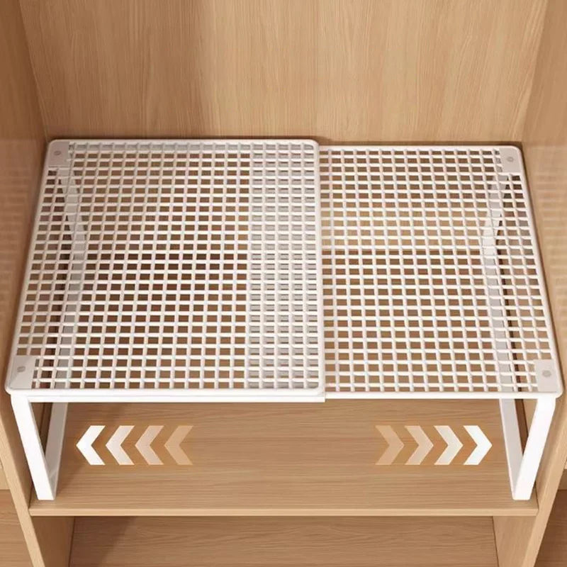 Expandable and Stackable Closet Shelf | Adjustable Steel Divider