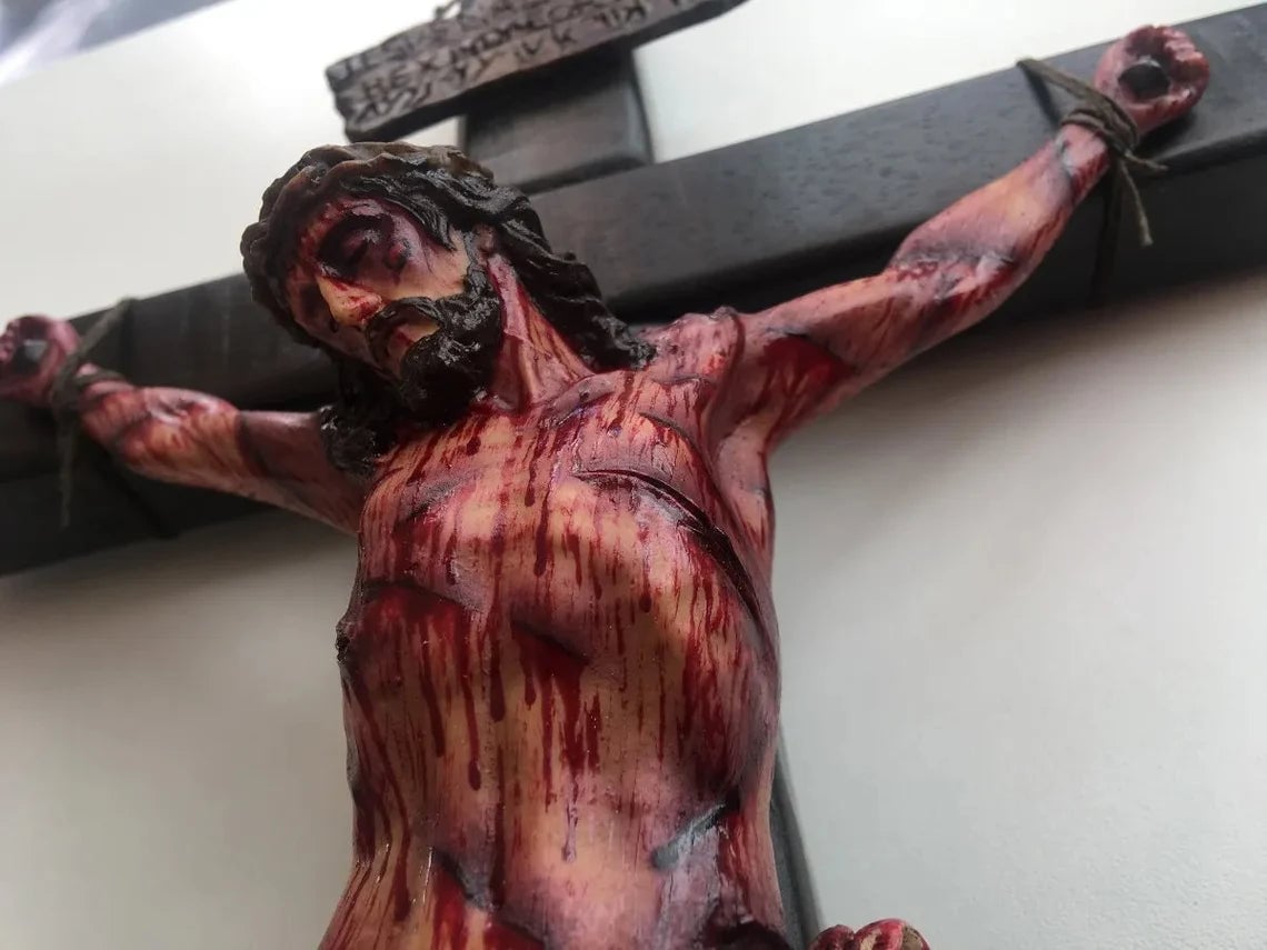 Realistic Handmade Christ Cross Decoration