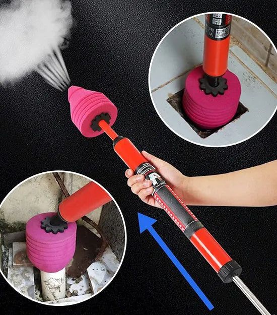Eco-Friendly High-Pressure Drain Cleaner for Toilets & Sinks