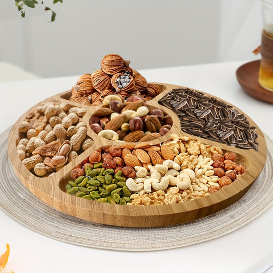 Stylish Bamboo Tray for Serving Snacks - Eco-Friendly and Durable