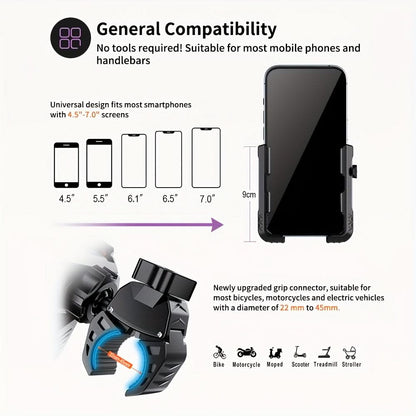 360-Degree Bike Phone Mount Holder