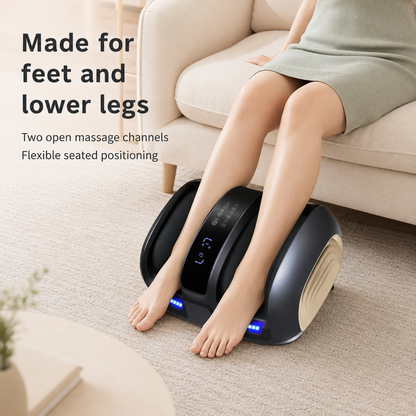 Heat-Enabled Shiatsu Foot Massager with Deep Kneading Rollers and Easy Control