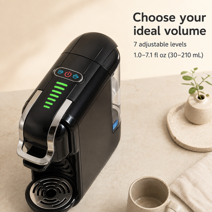 Versatile 5-in-1 Coffee Maker – Works with Nespresso, K-Cup, Dolce Gusto, ESE Pods, and Ground Coffee, 20-Bar Hot/Cold
