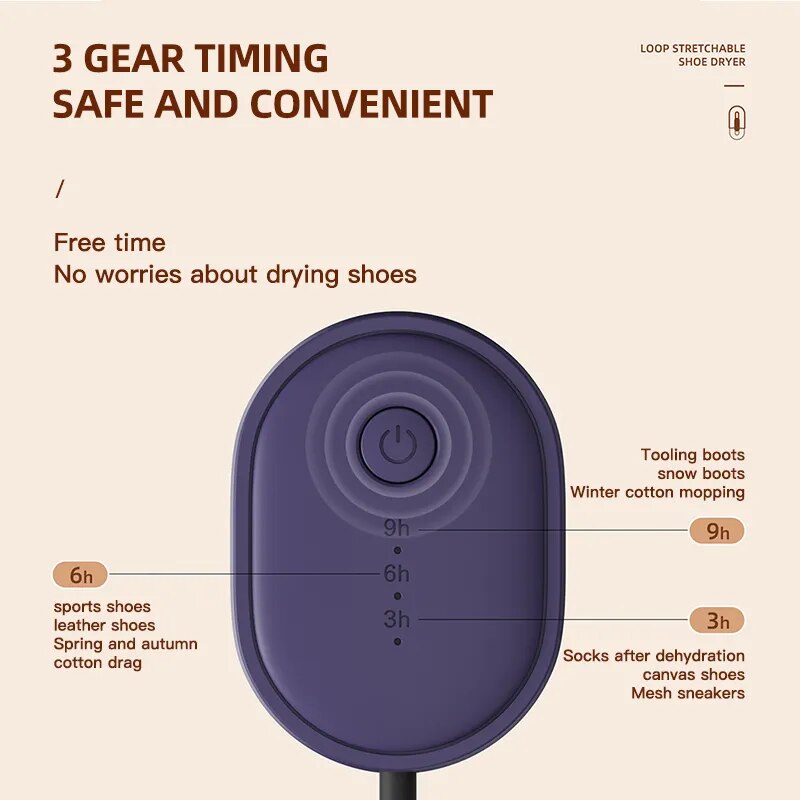 Instantly Dry and Refresh Footwear Anytime, Anywhere
