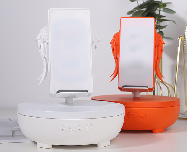 Wireless Charger with LED Angel Wing Design