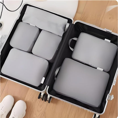 Effortless Travel Organizer Set – 6 Space-Saving Bags