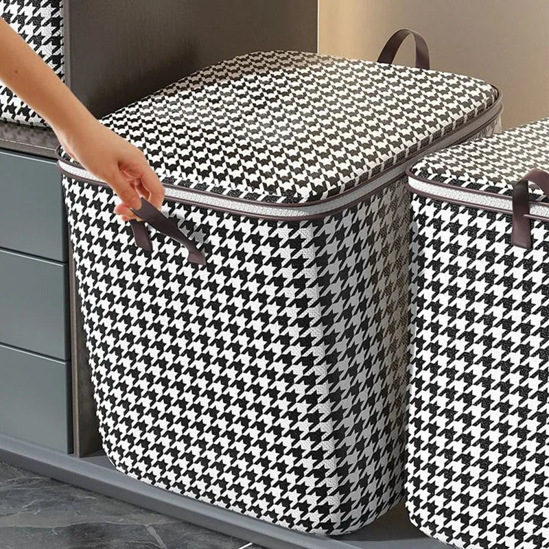 Foldable Storage Bag for Clothes | Large Capacity | Dustproof Organizer for Bedding & Moving