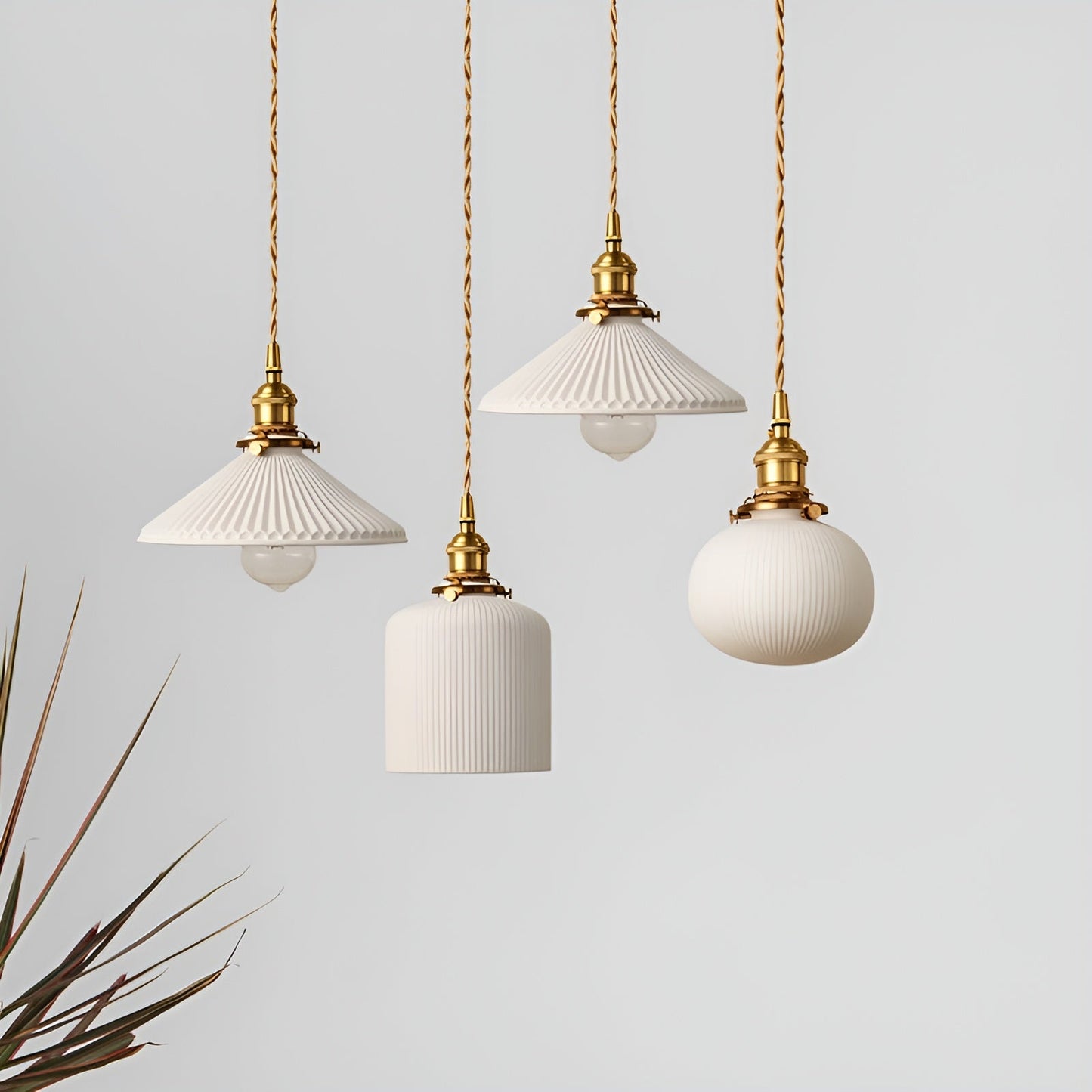 Vintage Ceramic Glass Pendant Lamp - AmberZen Light