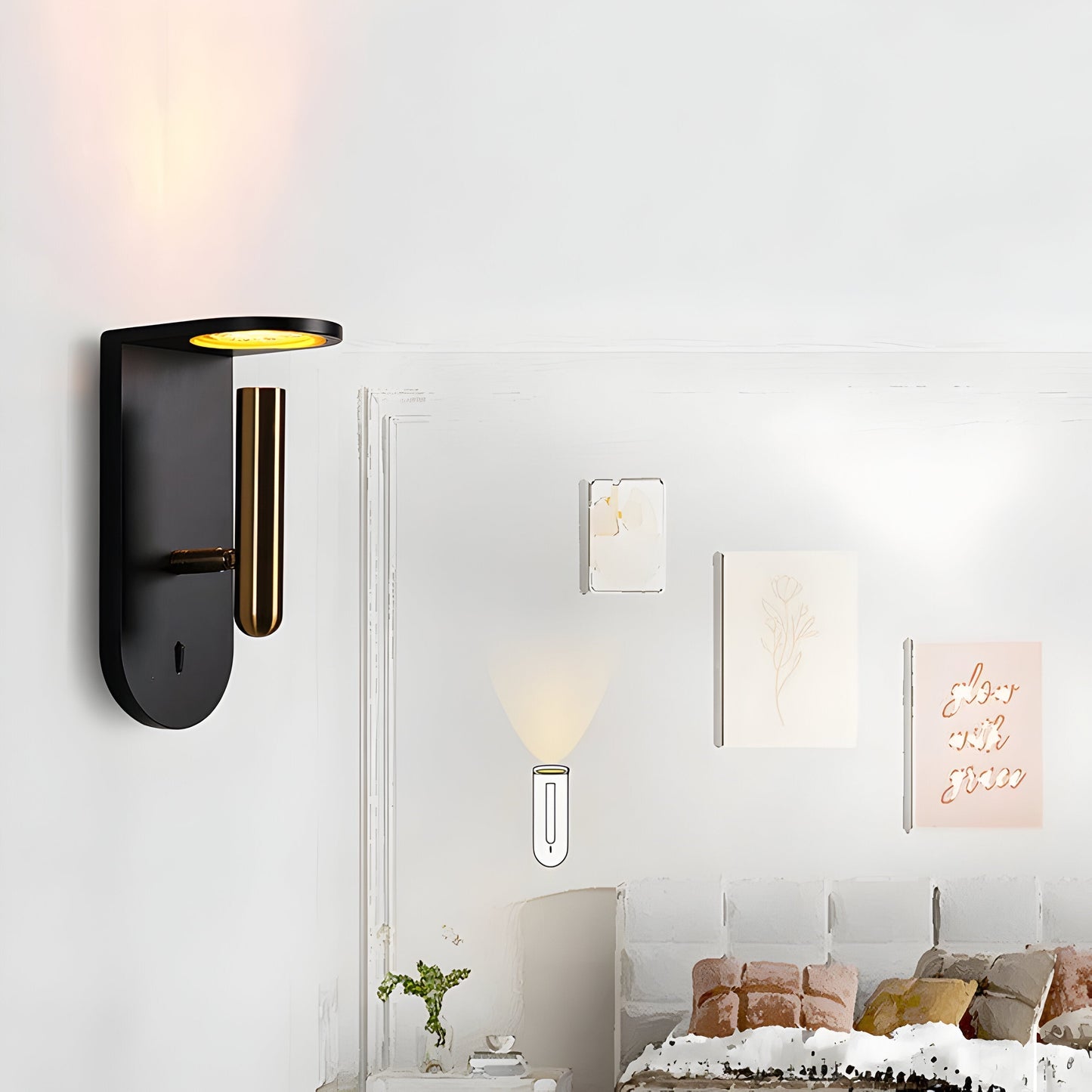 Versatile Scandinavian LED Wall Lamp with Cozy Glow