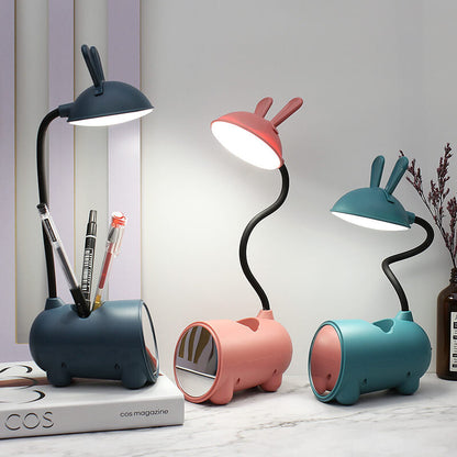 LumoBun LED Desk Lamp with USB Connection and Pen Holder – Cute Design