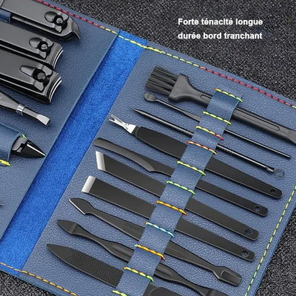 Comprehensive 16-Piece Nail Care Toolkit