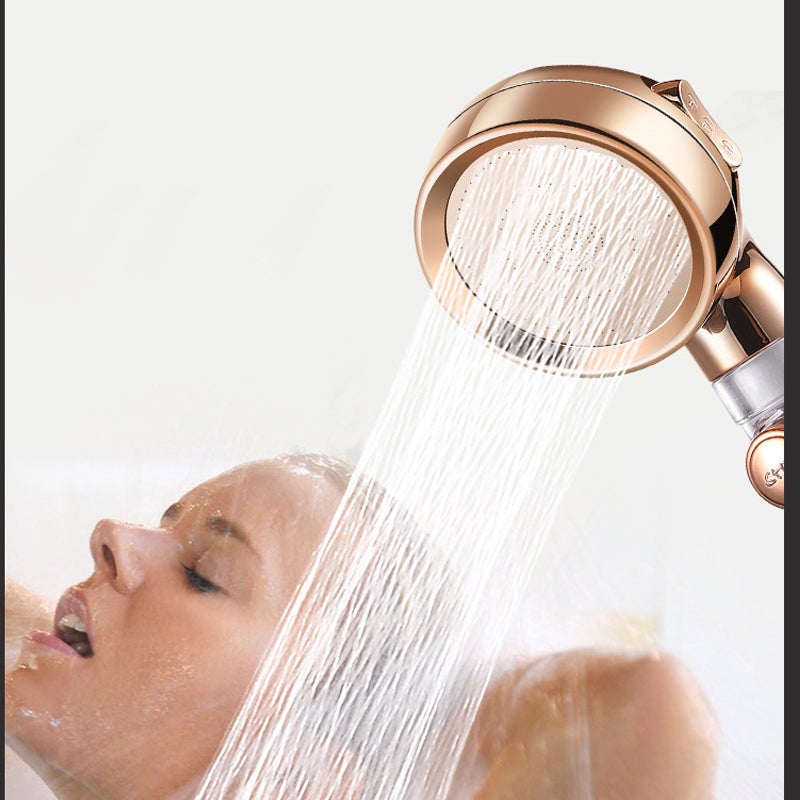3-Function High-Pressure Showerhead for Ultimate Comfort