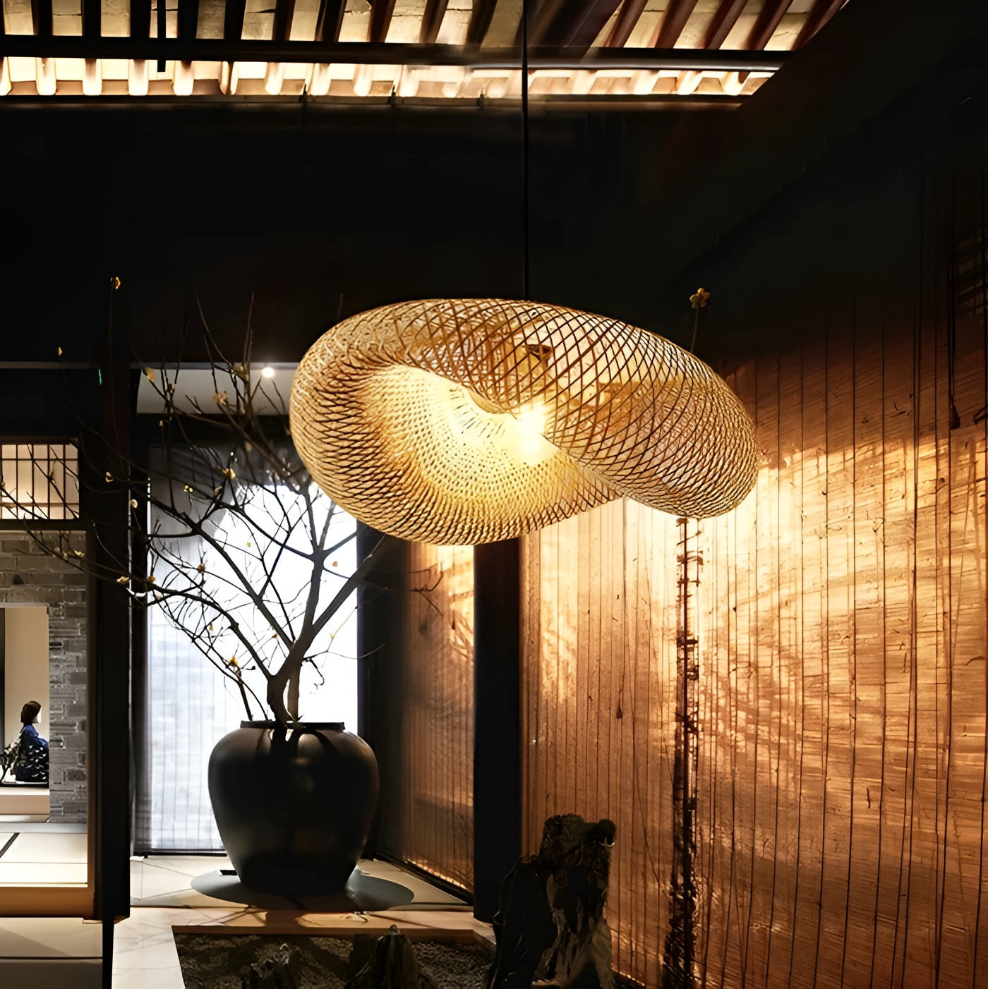 Nature-Inspired Bamboo Pendant - Taalita Design