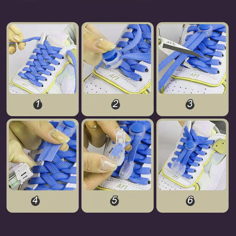 Elastic No-Tie Shoe Laces for Effortless Comfort