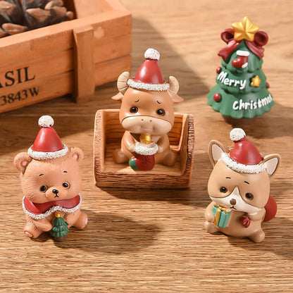Handcrafted Holiday Animal Ornaments for Festive Decor