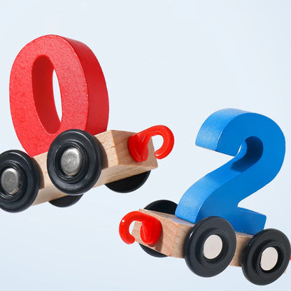 Magnetic Number Train Puzzle Toy Set for Learning Fun