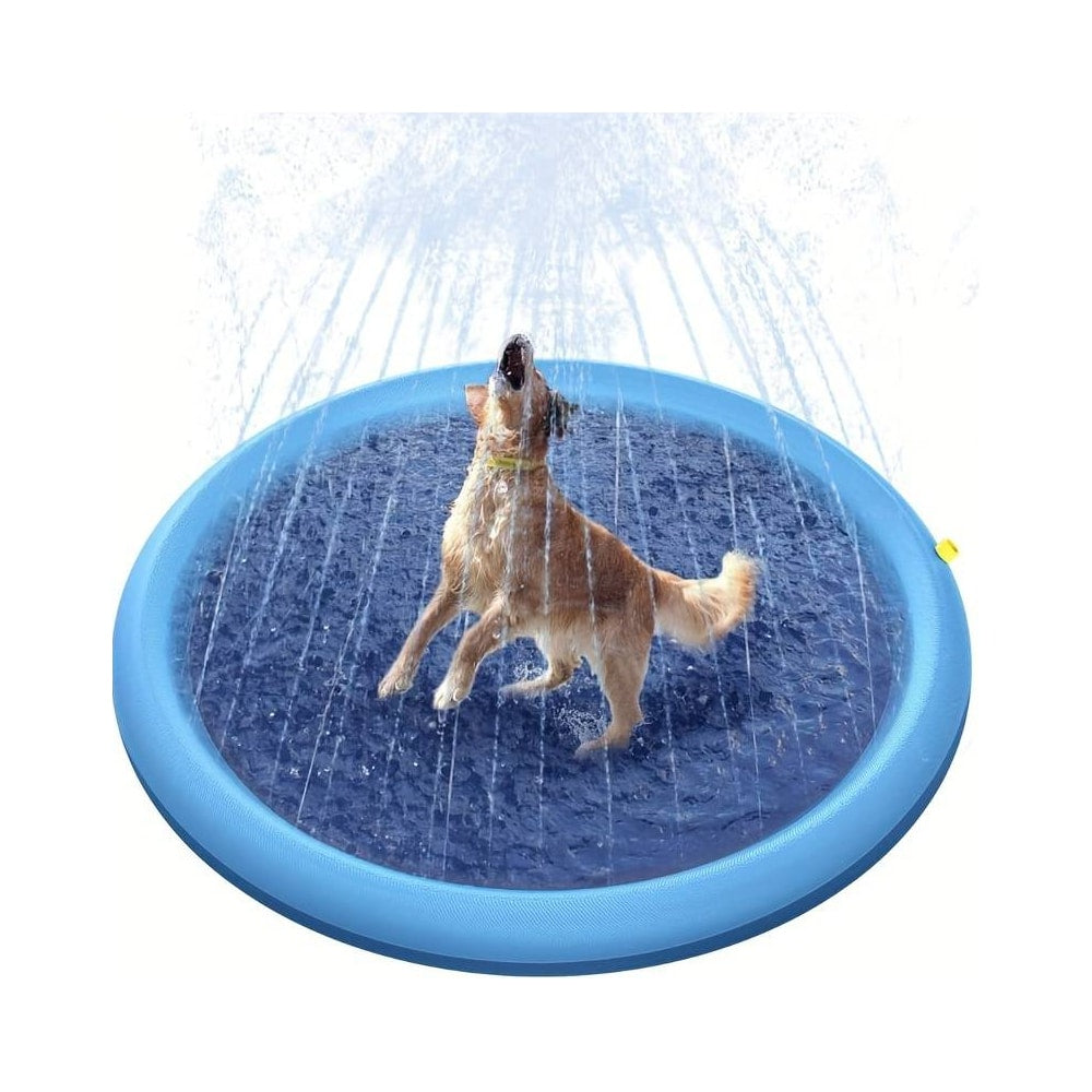 Inflatable Dog Bath Mat with Sprayers – PawSplash Water Play for Pets