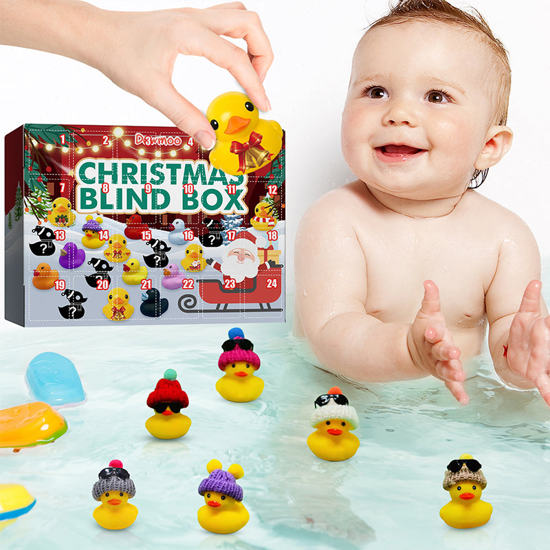 Joyful Countdown: 24 Festive Rubber Ducks for Kids