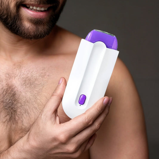 Cordless Electric Body Shaver for Men – USB Rechargeable with 2 Attachments for Chest, Arms, Legs, and Sensitive Areas