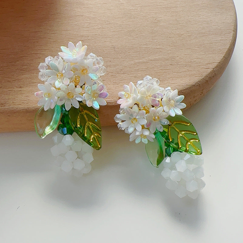 Vibrant Artisan-Crafted Strawberry Gem Earrings
