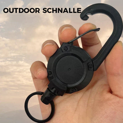 Outdoor Wire Rope Key Holder with Automatic Retractable Function