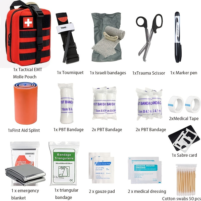 Compact First Aid Kit for Travel and Outdoor Adventures