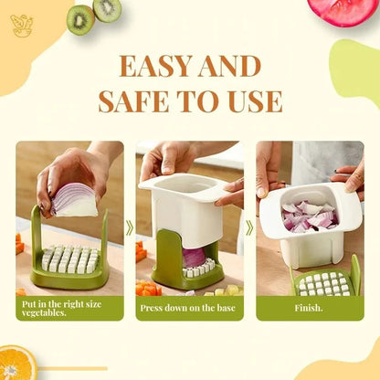 2-in-1 Vegetable Cutter for Dicing and Slicing