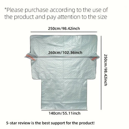 All-Season Wind & Frost Shield for Car Windshields - Sun and Ice Protection