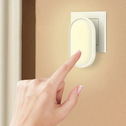 Dimmable Plug-in LED Night Light with Light Sensor - Energy Efficient Nordic Design for Bedroom and Hallway
