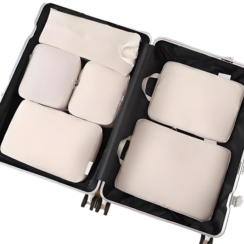 Effortless Travel Organizer Set – 6 Space-Saving Bags