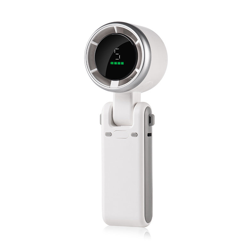 Portable Handheld Fan with 5 Speed Settings - Foldable Design