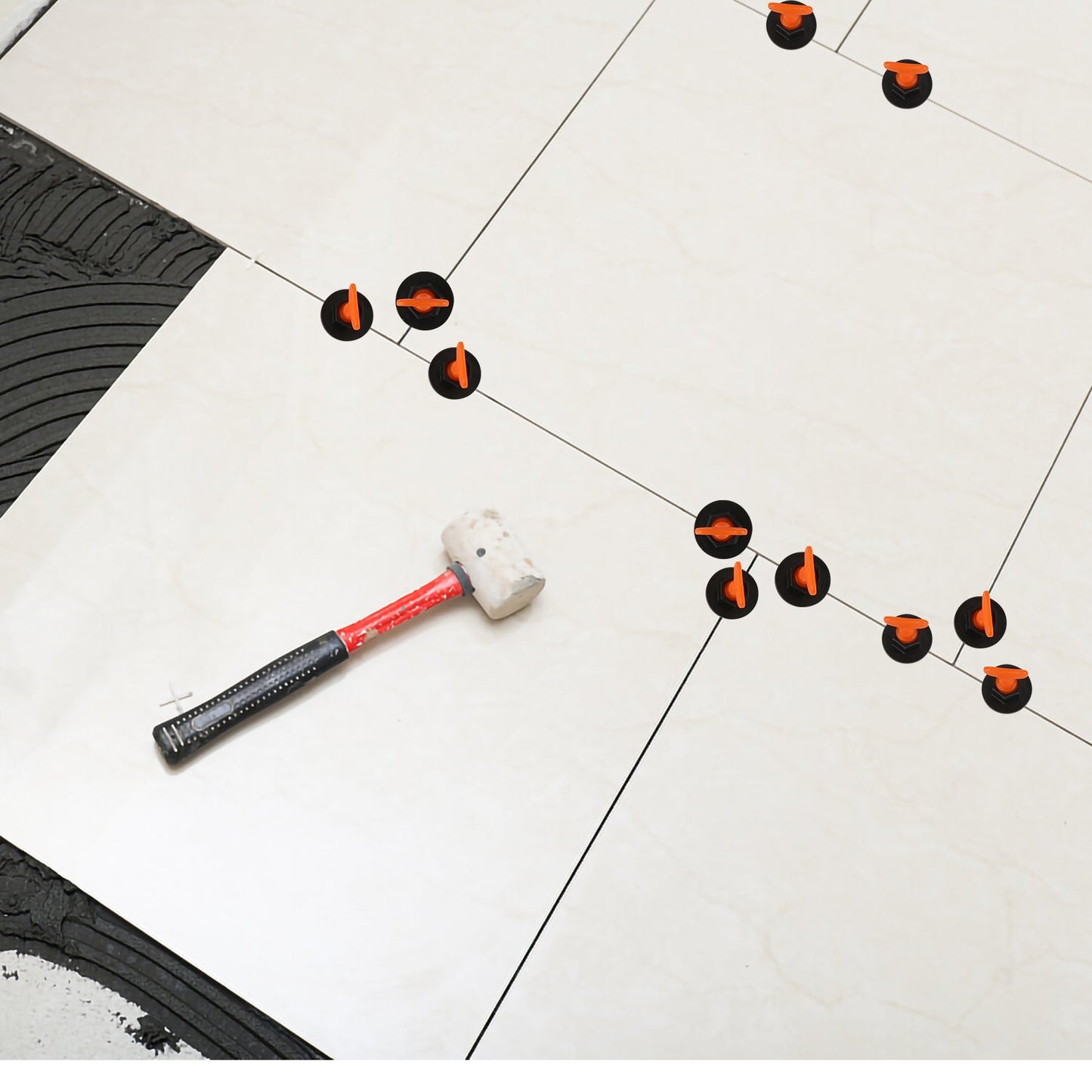 Ultimate Tile Leveling Kit with 110 Pieces and 4 Wrenches