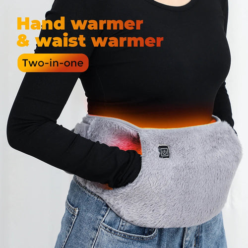 Electric Heating Sleeve with Graphene Technology | 3 Heat Settings | USB-Powered Hand and Waist Warmer in Crystal Velvet