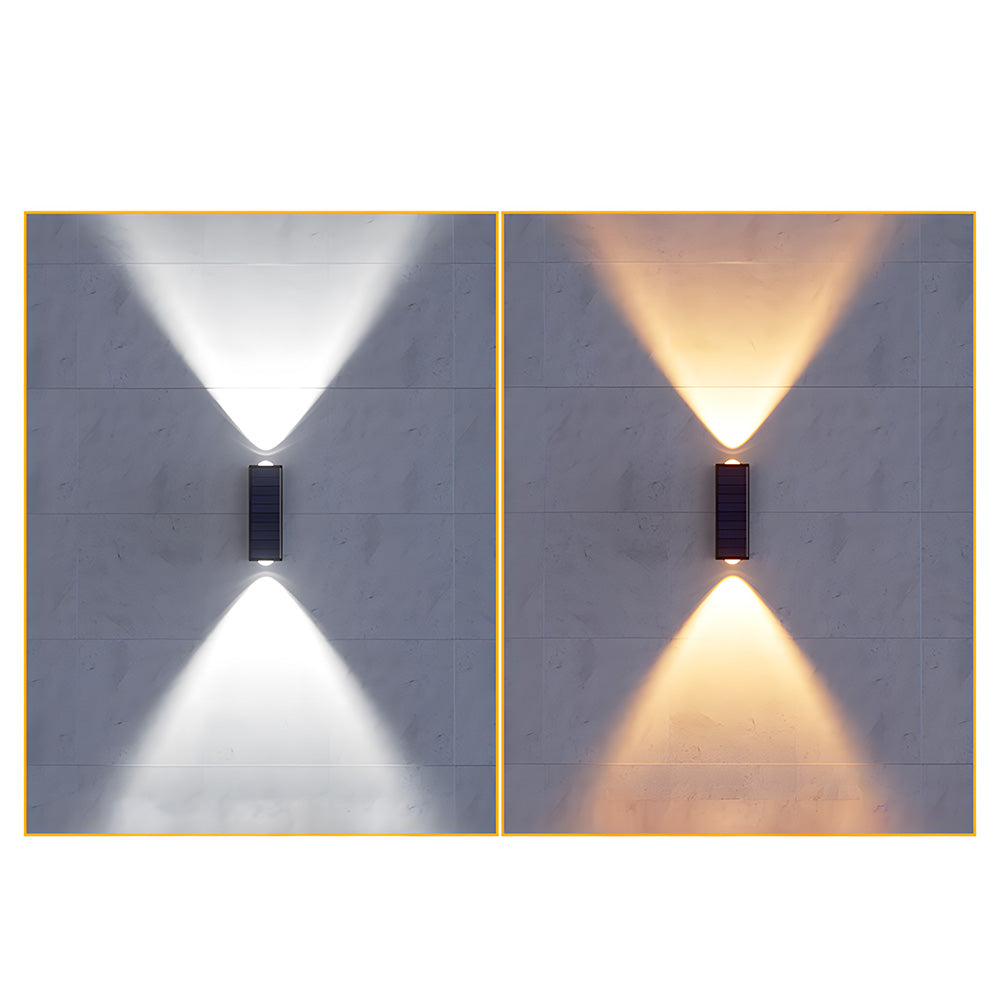 Modern Solar Wall Lights for Outdoor Use - Up and Down Design
