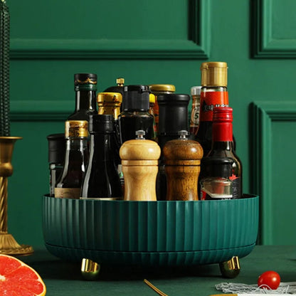 360° Rotating Spice Organizer for Effortless Storage