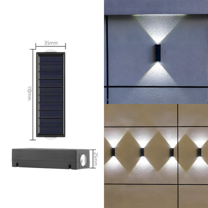 Modern Solar Wall Lights for Outdoor Use - Up and Down Design